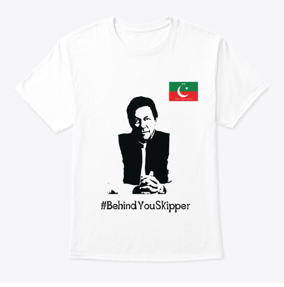 IMRAN KHAN BEHIND YOU SKIPPER TEE SHIRT